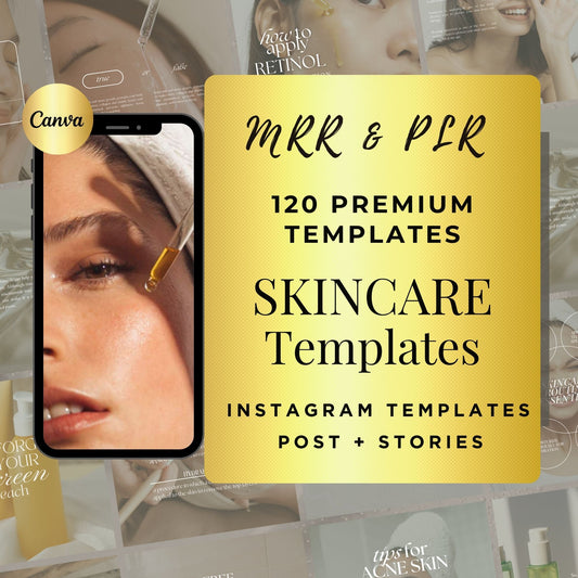 200 Skincare Social Media Templates | Esthetician Instagram Template