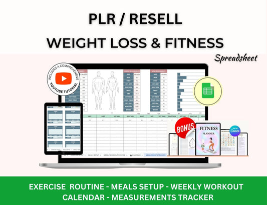 Weight Loss & Fitness Tracker - MRR & PLR Rights