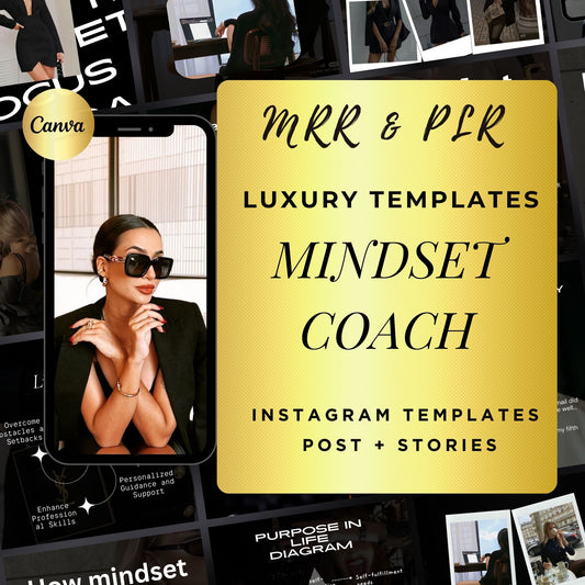 Mindset Coach Social Media Templates | Life Coach Templates