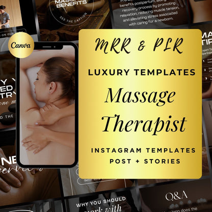 180 Massage Social Media Template | Massage Therapist Templates