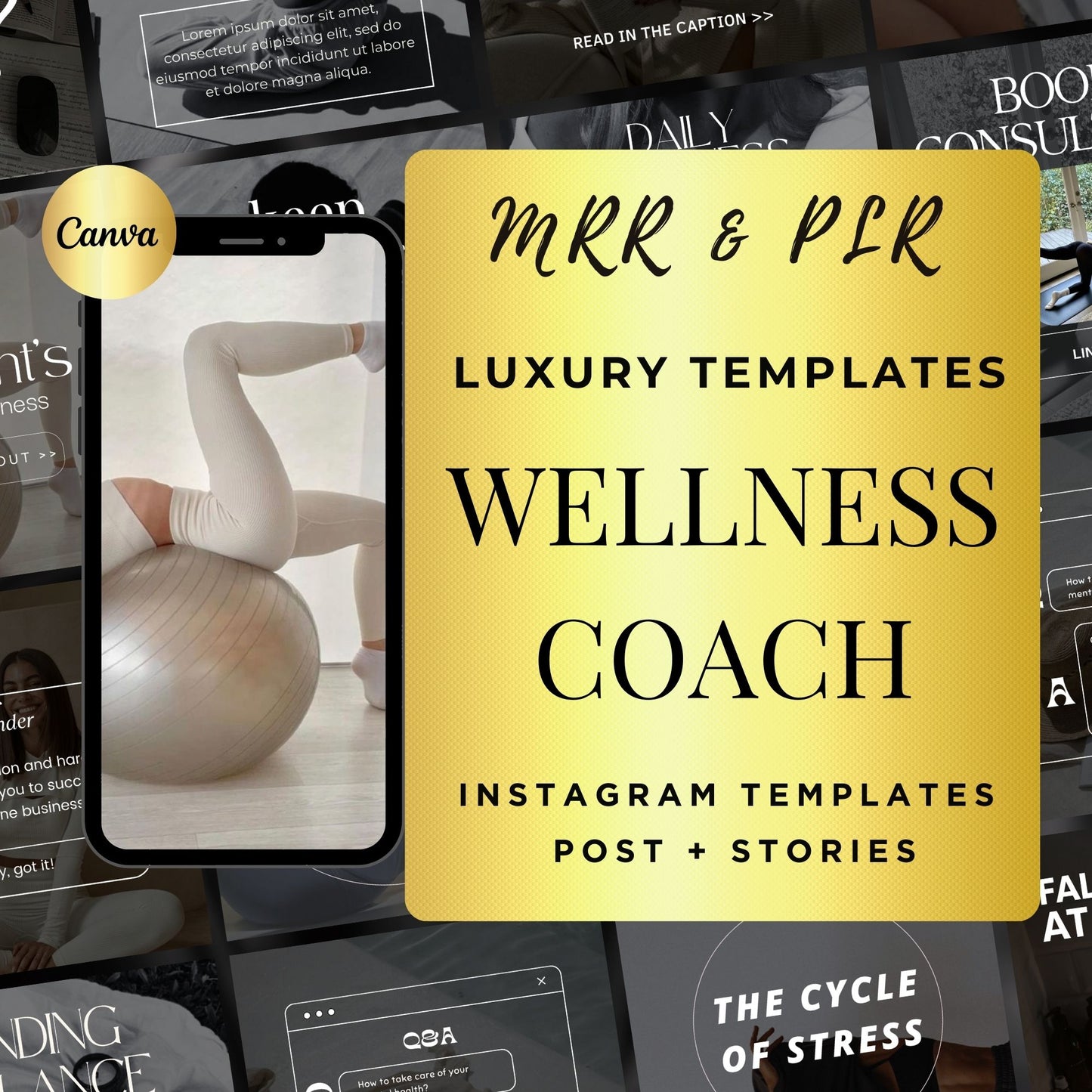 Wellness Coach Templates | Holistic Coach Posts | Wellbeing Templates