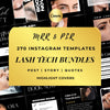 270 Lash Tech Templates | Lash Extension Templates