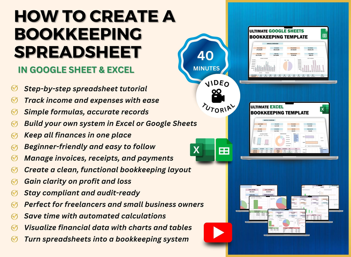 PLR Video Course, Small Business Spreadsheet, PLR, MRR, Plr Course, Google Sheets, Excel Sheets, Spreadsheet Template, Video Bundle, Plr template, mrr products, master resell rights, resell rights