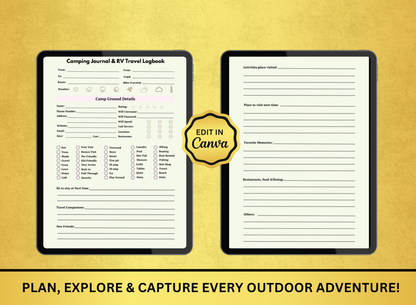 camping and rv travel planner, camping and rv travel workbook, camping and rv travel worksheet, camping and rv travel fillable pdf, camping and rv travel journal, worksheet, workbook, planner, fillable pdf, daily planner, digital planner, fill out pdf, fill out pdf online, best planners, custom planner, editable pdf, pdf fillable form, best online planner