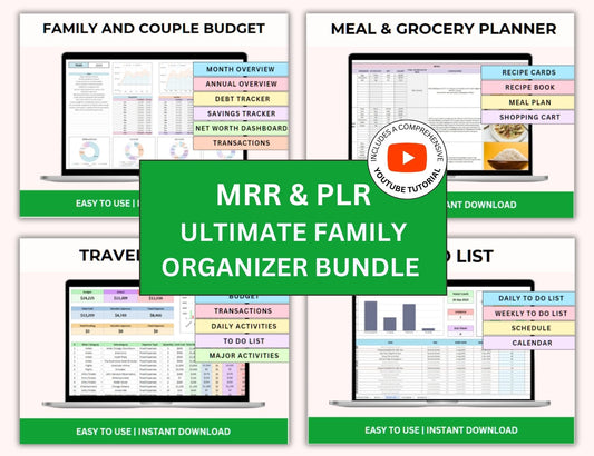 Family Organizer Bundle with MRR Rights
