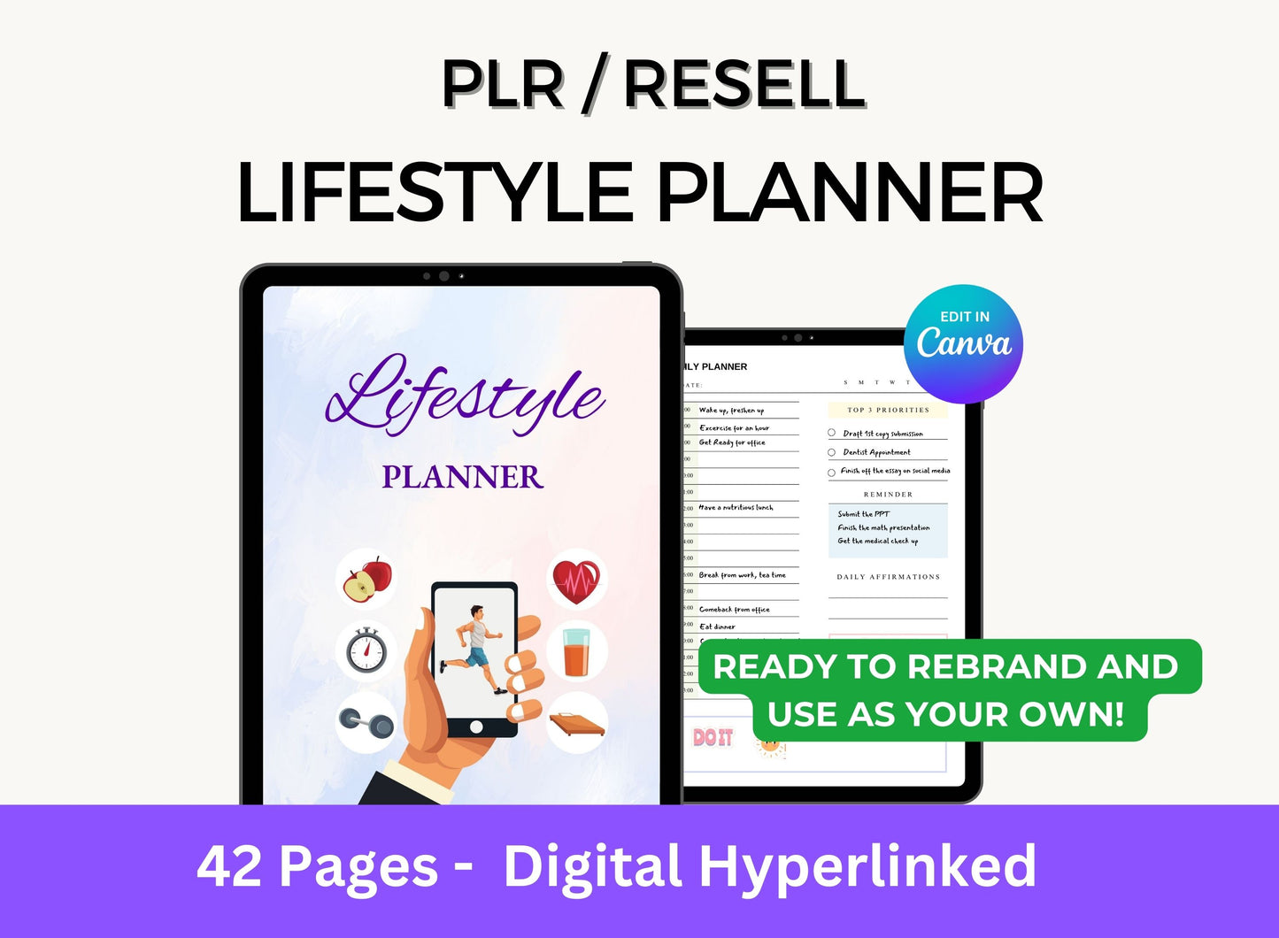 PLR Resell Lifestyle Digital Planner