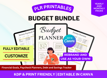 PLR Printable Budget Planner