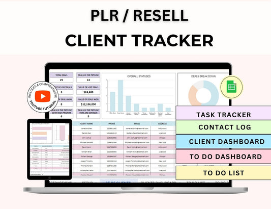 Client Tracker & Lead Management Tracker with MRR Rights