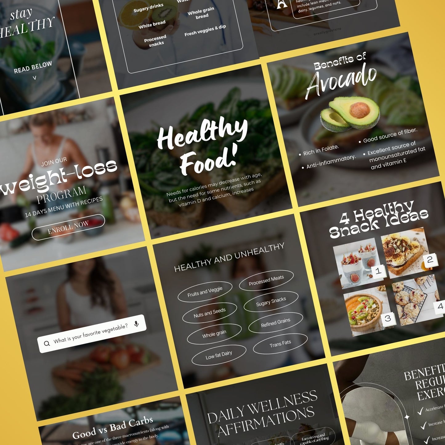 Nutrition Coach Templates | Dietician Template | Health & Wellness Coach Templates