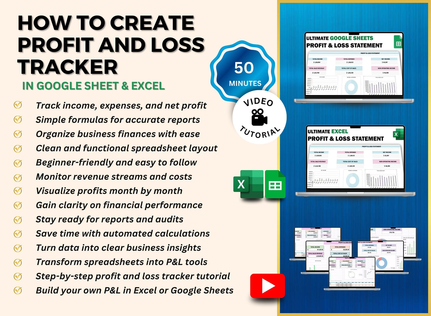 PLR Small Business Spreadsheet Video Course