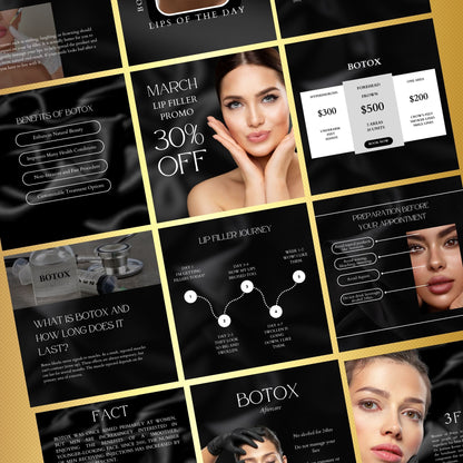 Premium Botox Lip Filler  Social Media Templates MRR