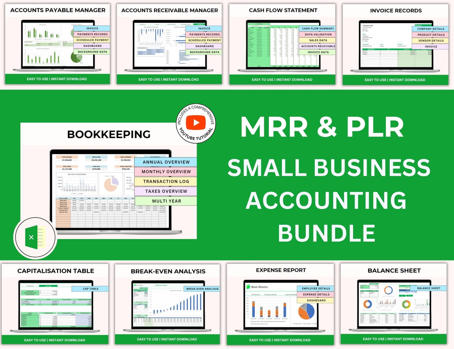 Small Business Accounting Bundle with MRR  Rights