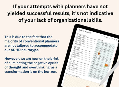 Digital journal, digital ADHD planner, best planner for ADHD adults, best planner for ADHD