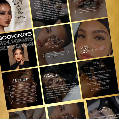 Microblading Social Media Template | PMU Instagram Template