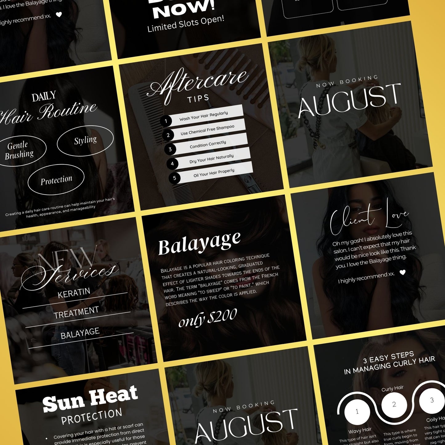 Hairstylist Templates | Hair Salon Posts