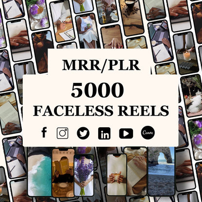 Faceless Reels Complete Package Bundle with PLR & MRR Rights