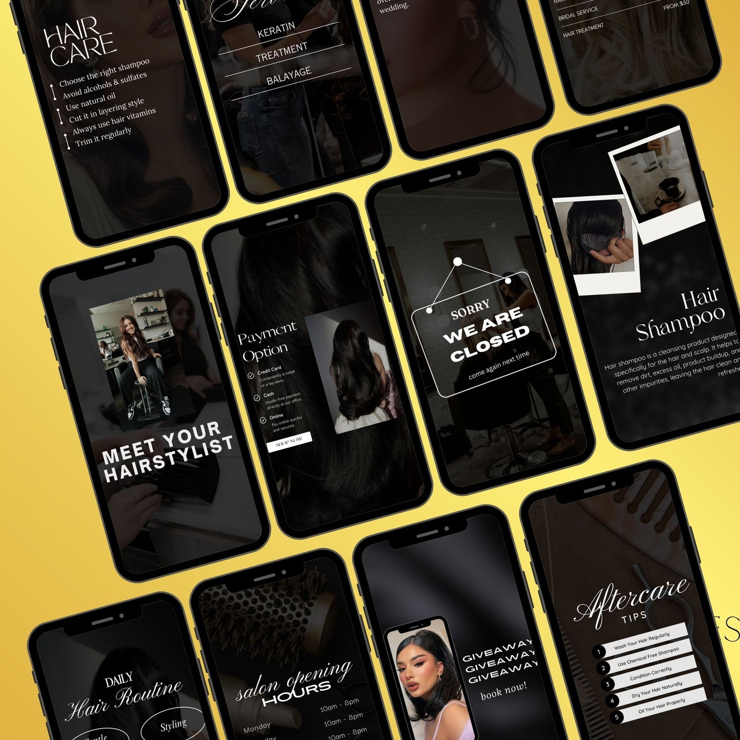 Hairstylist Templates | Hair Salon Posts