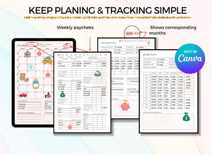 PLR Printable Budget Planner