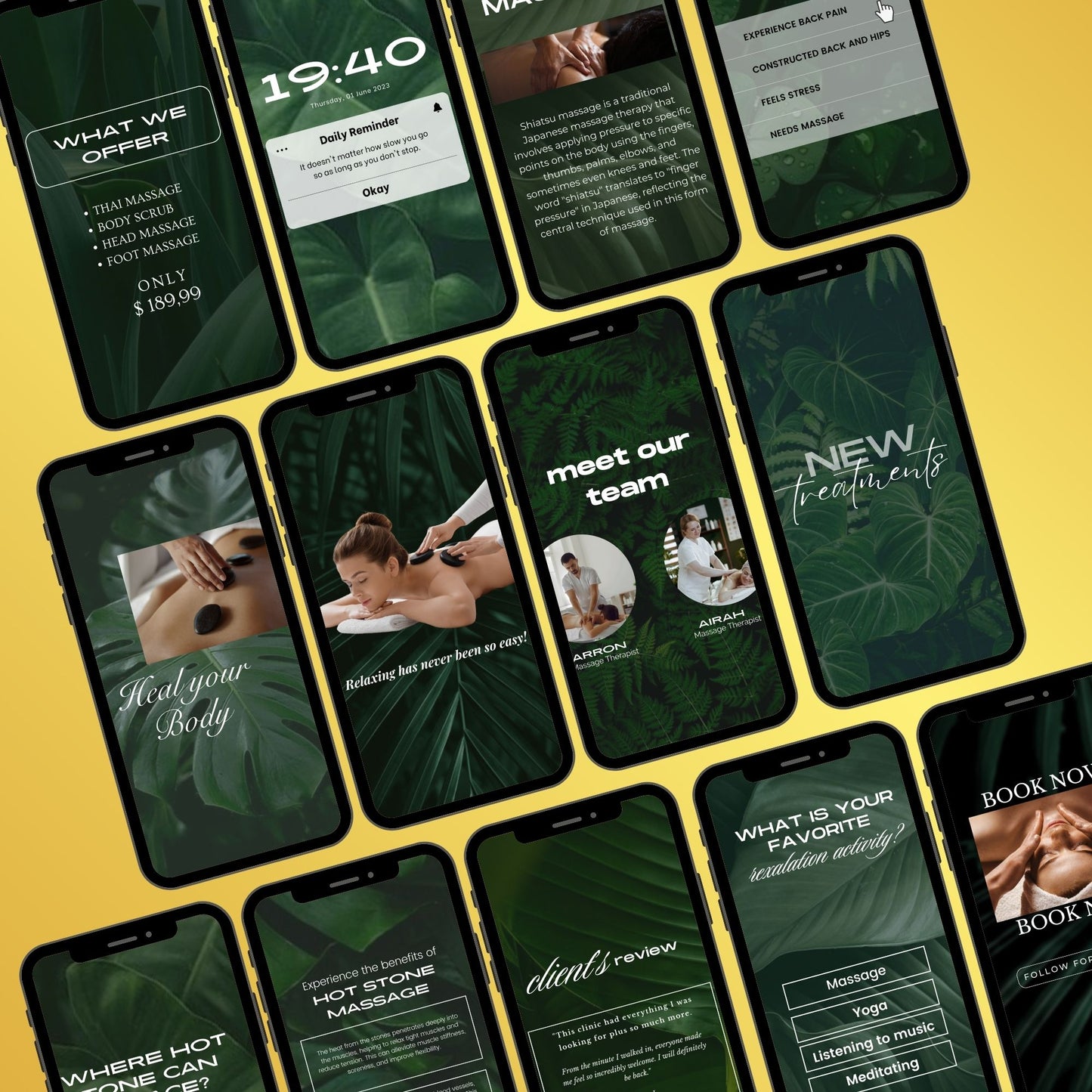 Massage Template | Massage Therapy Social Media Templates