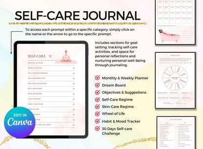 PLR Printable Self Care Planner