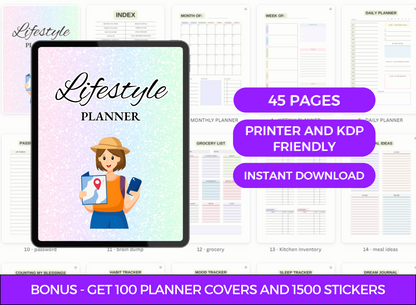 PLR PRINTABLES LIFESTYLE PLANNER