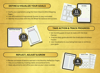 vision mapping planner, vision mapping workbook, vision mapping worksheet, vision mapping fillable pdf, vision mapping journal, worksheet, workbook, planner, fillable pdf, daily planner, digital planner, fill out pdf, fill out pdf online, best planners, custom planner, editable pdf, pdf fillable form, best online planner