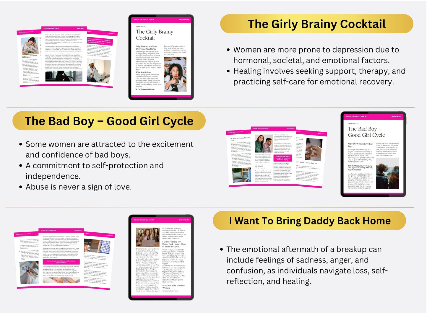 Girl Ebook, Rich girl ebook, Girl gift, Plr ebook, Ebook Canva