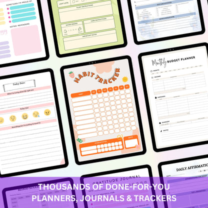 50+ MRR PLR Ebook Editable Planners Bundle