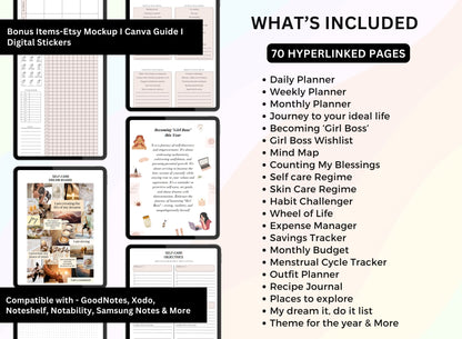 PLR Girl Boss Planner | PLR Digital Planner