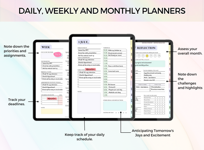 PLR PRINTABLES STUDENT PLANNER - Editable Canva 50 Pages