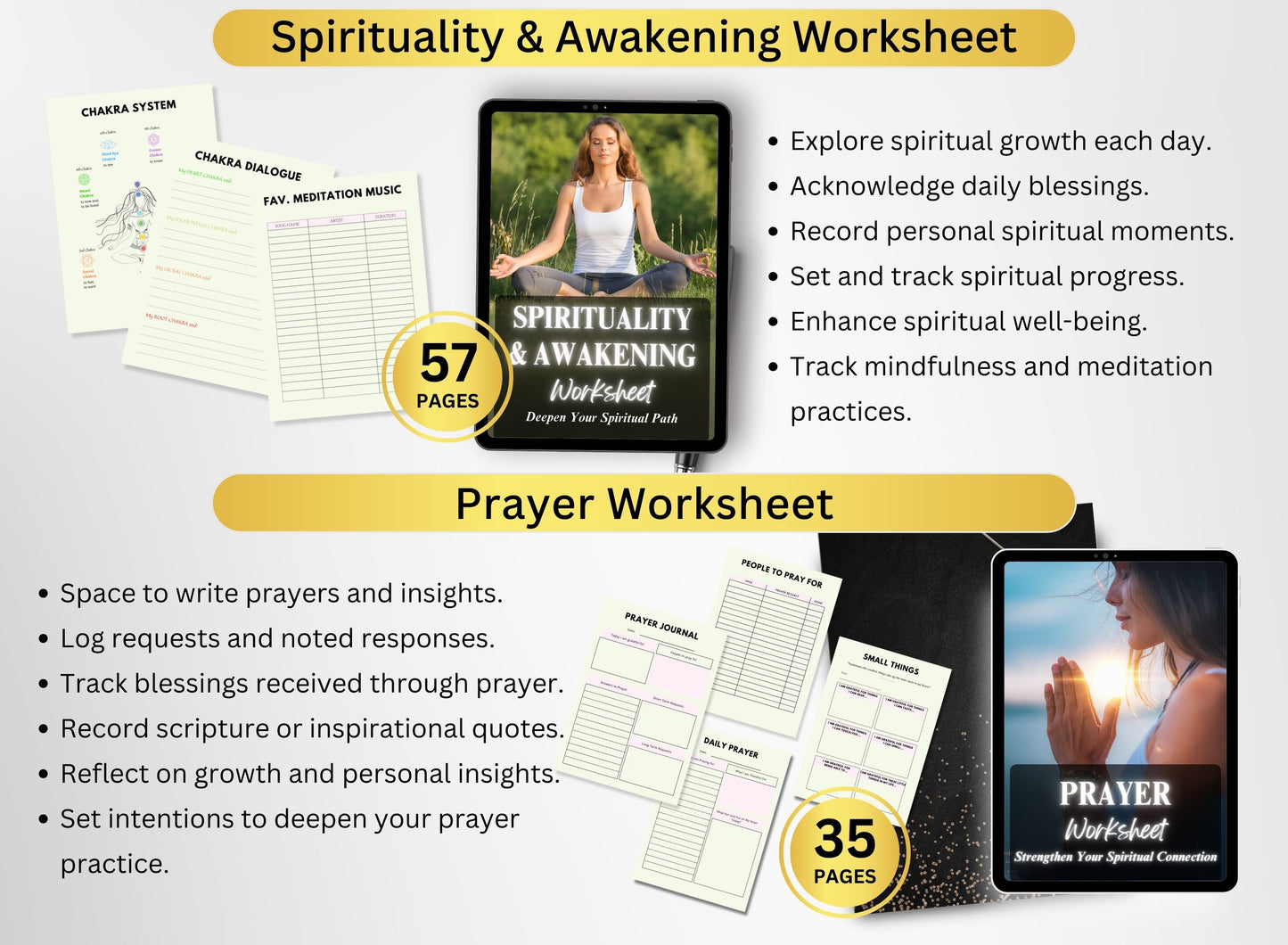 Spiritual Planner, Prayer Journal, Law of Attraction Planner