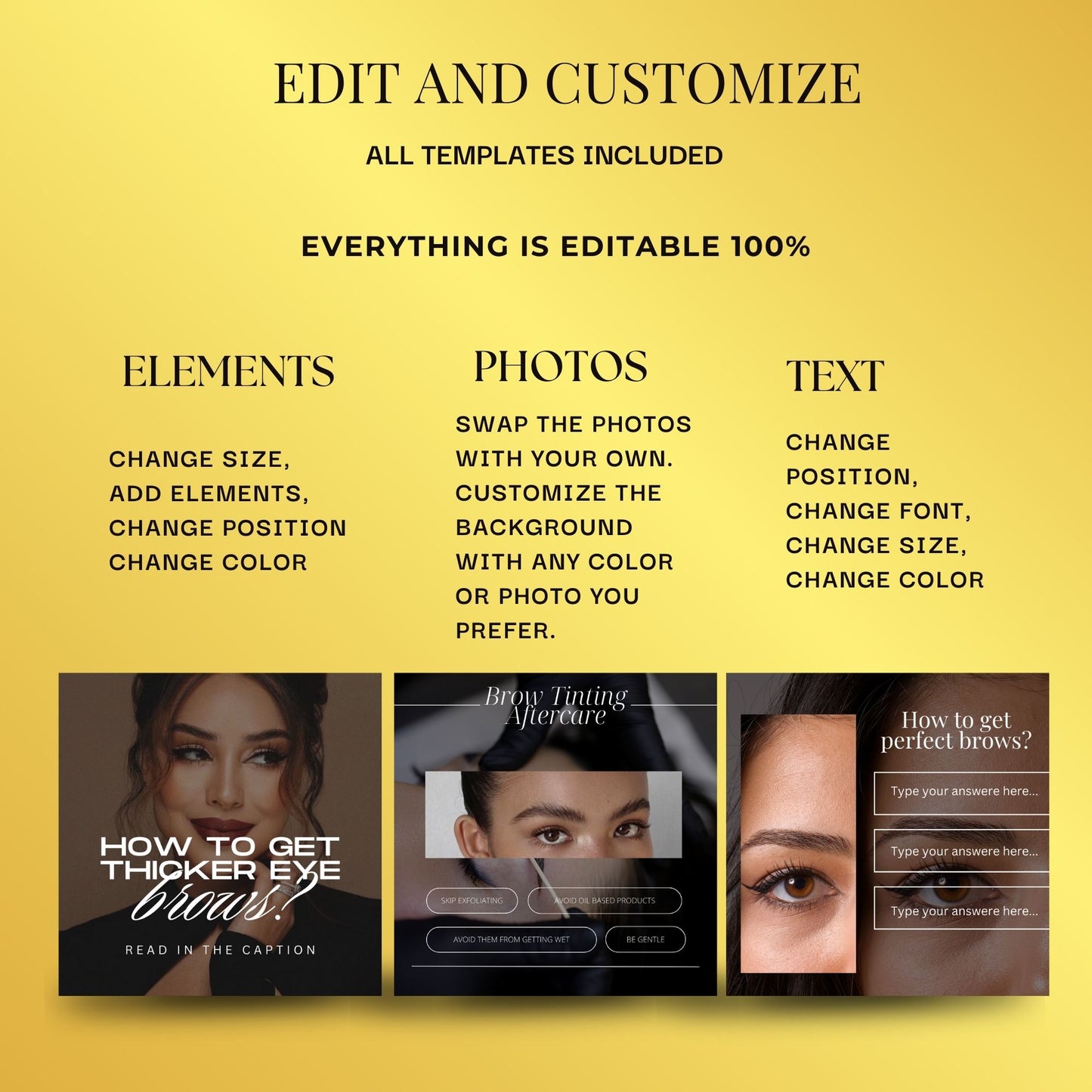 Brow Tech Templates | Eyebrow Artist  Lamination template