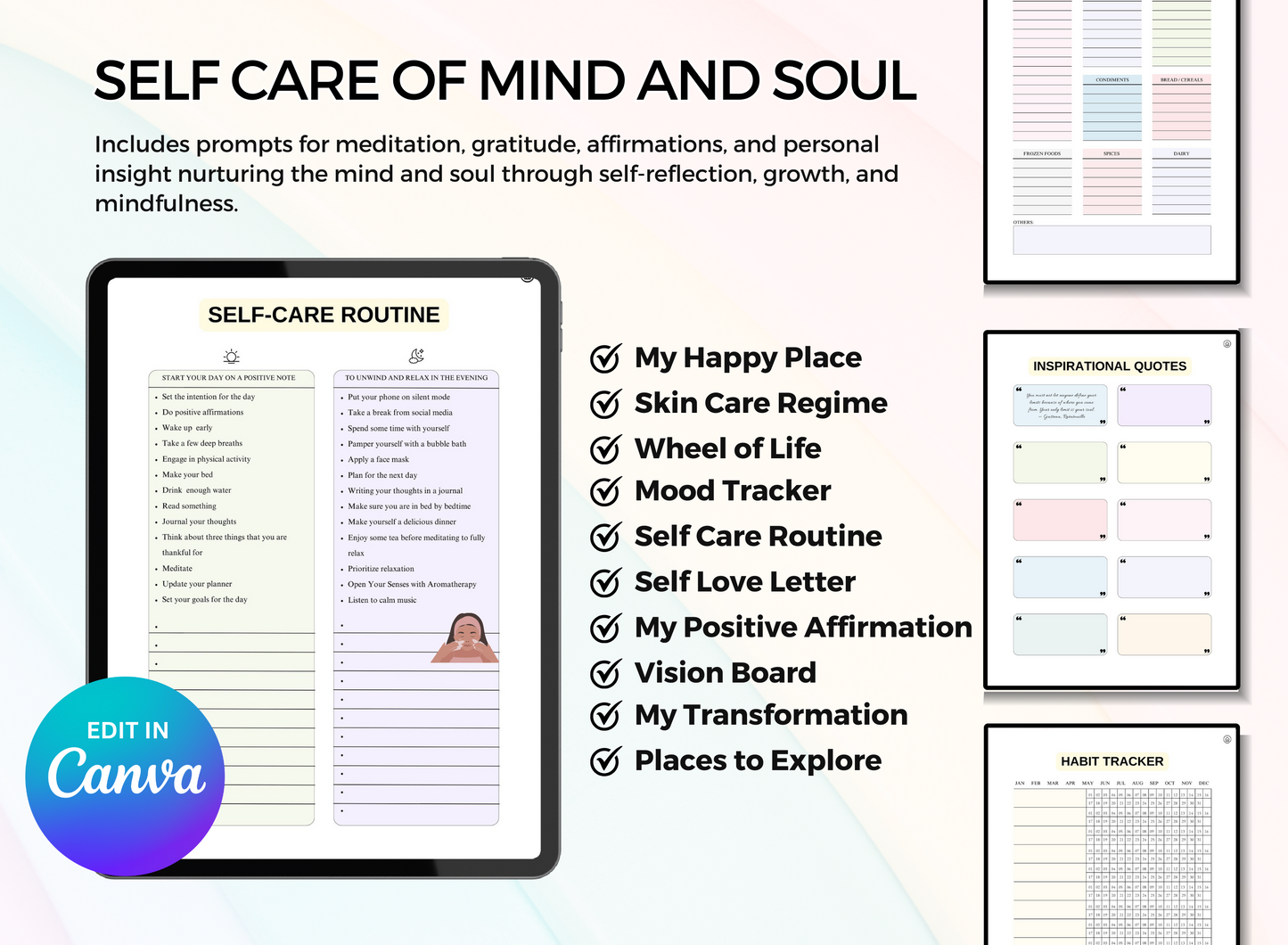 PLR Printables Manifestation Planner - Law of Attraction