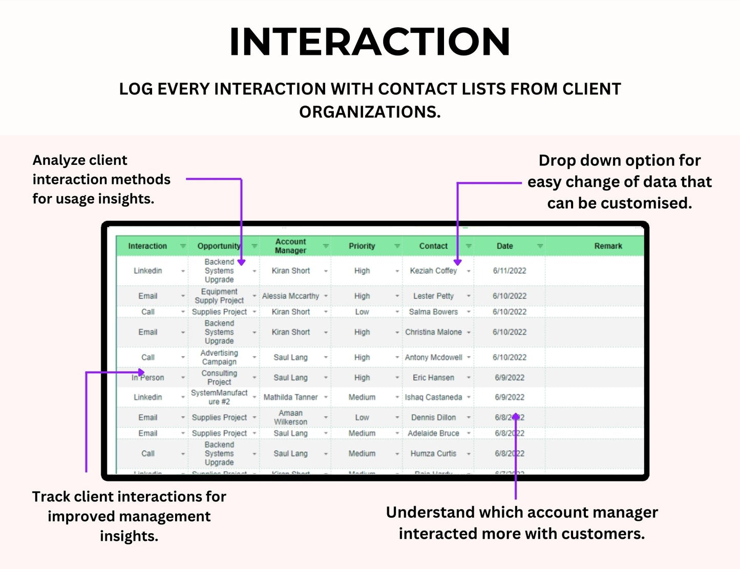 Customer Relationship Management CRM Tracker