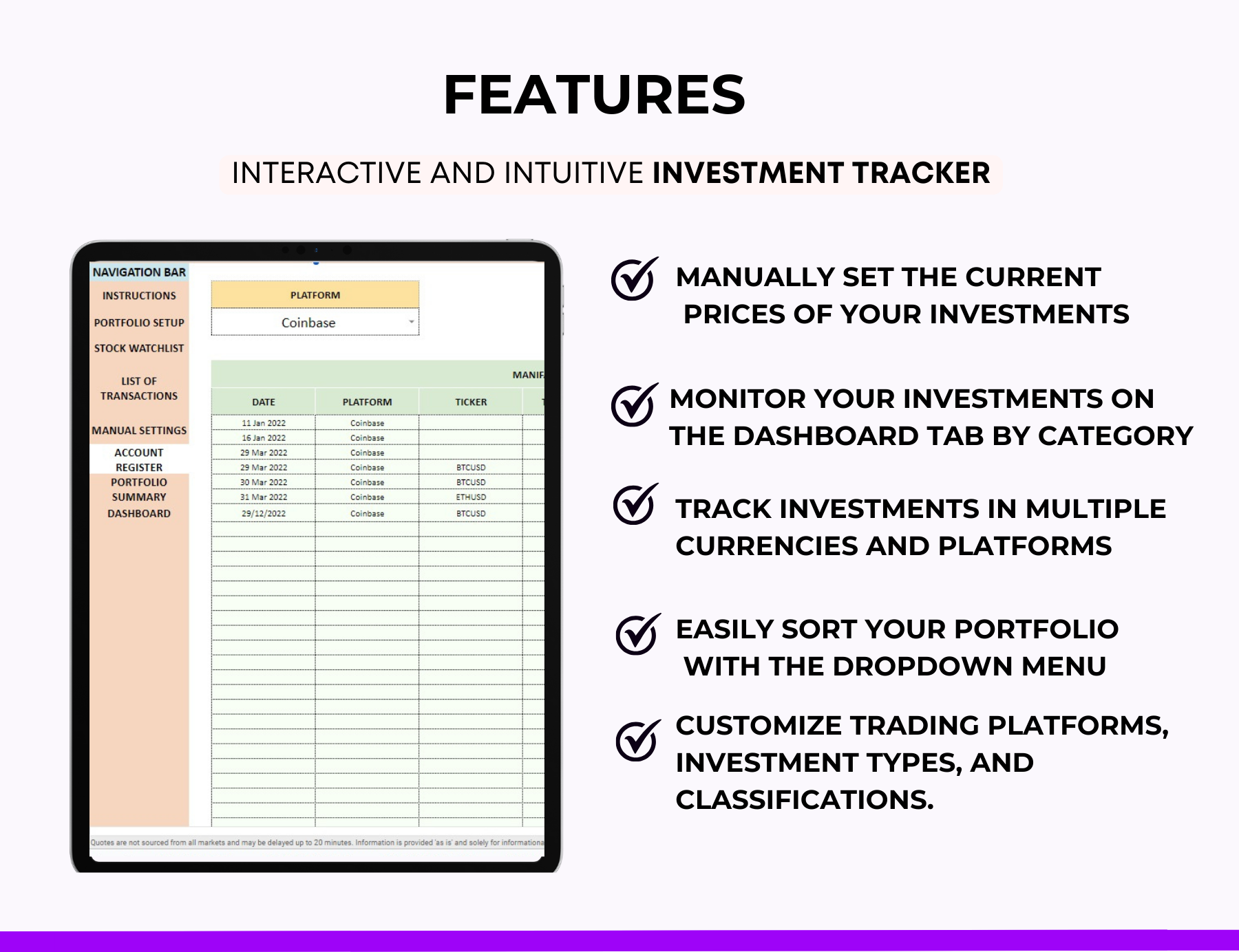 PLR Spreadsheet Resell Rights, PLR Spreadsheet , PLR digital products, PLR Products, PLR Bundle Stock Portfolio Tracker Google Sheets