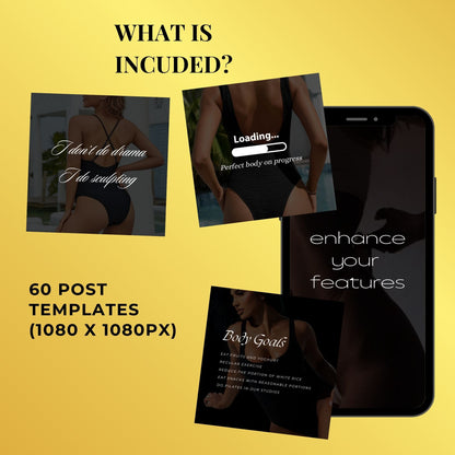 60 Body Sculpting Quotes Instagram Templates | RF Cavitation | Medspa Templates