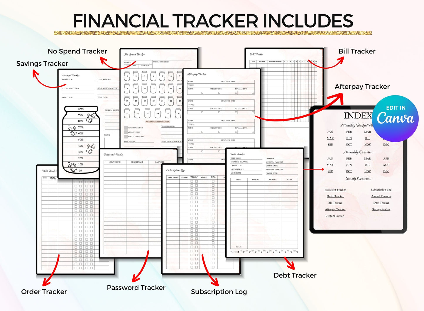 PLR Printable Budget Planner