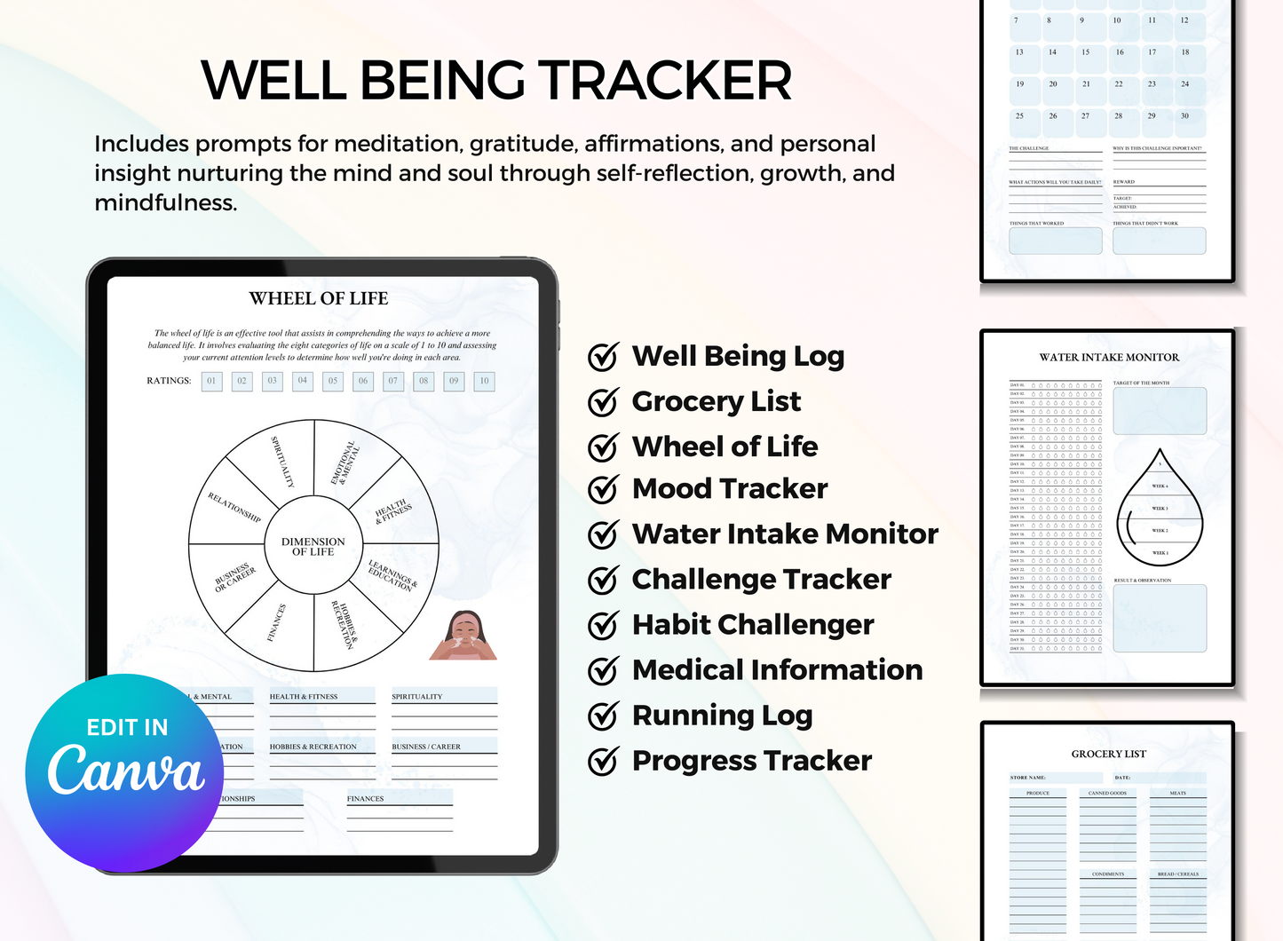 PLR Printable Wellness Journal