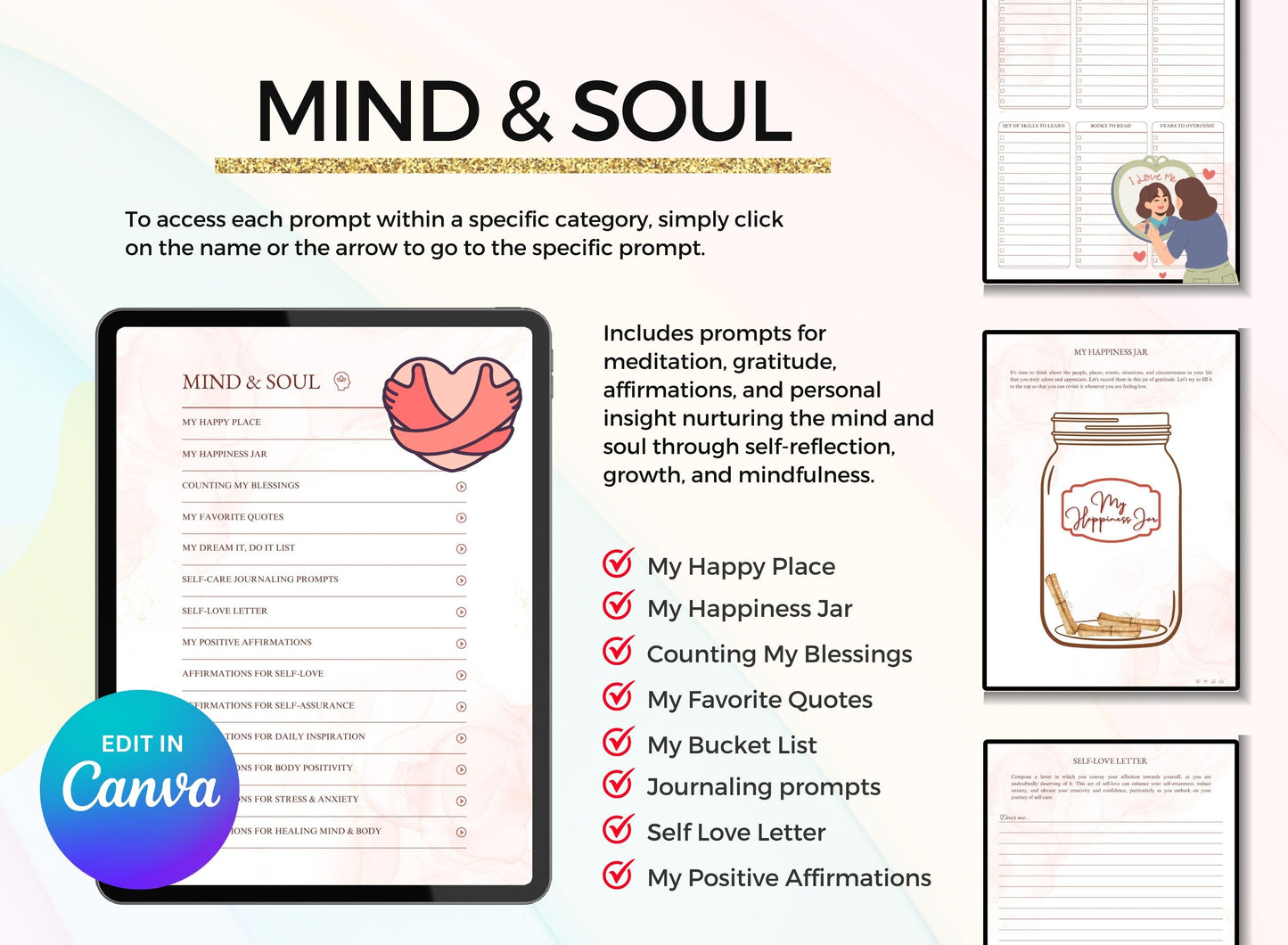 PLR Printable Self Care Planner