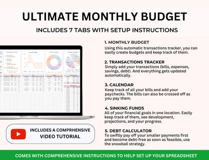 Smart Budget Spreadsheet Bundle Master Resell Rights