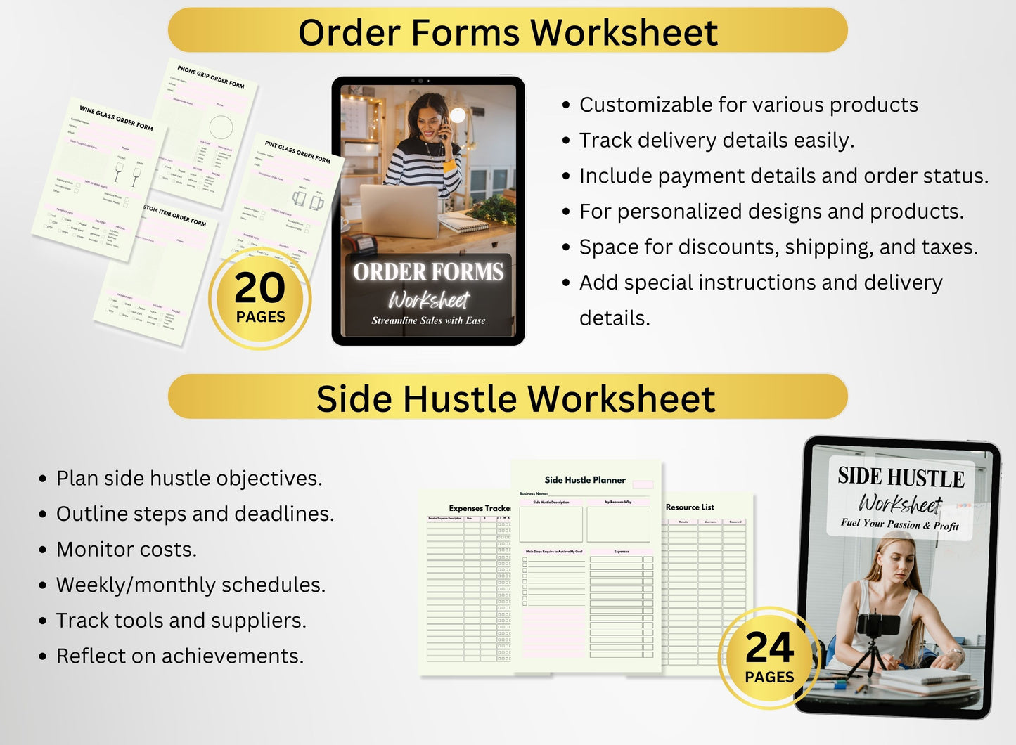 Etsy Seller Selling on Etsy Digital Product Launch Worksheet