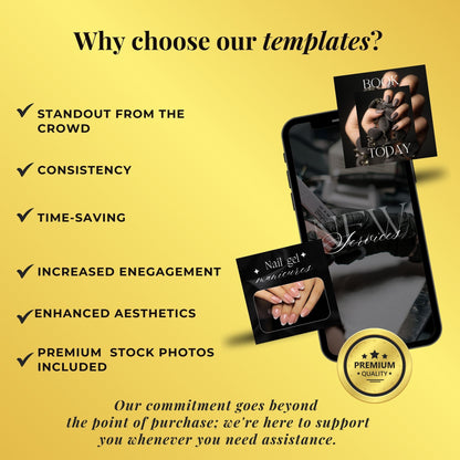 Nail Tech Instagram Templates | Manicurist posts  MRR