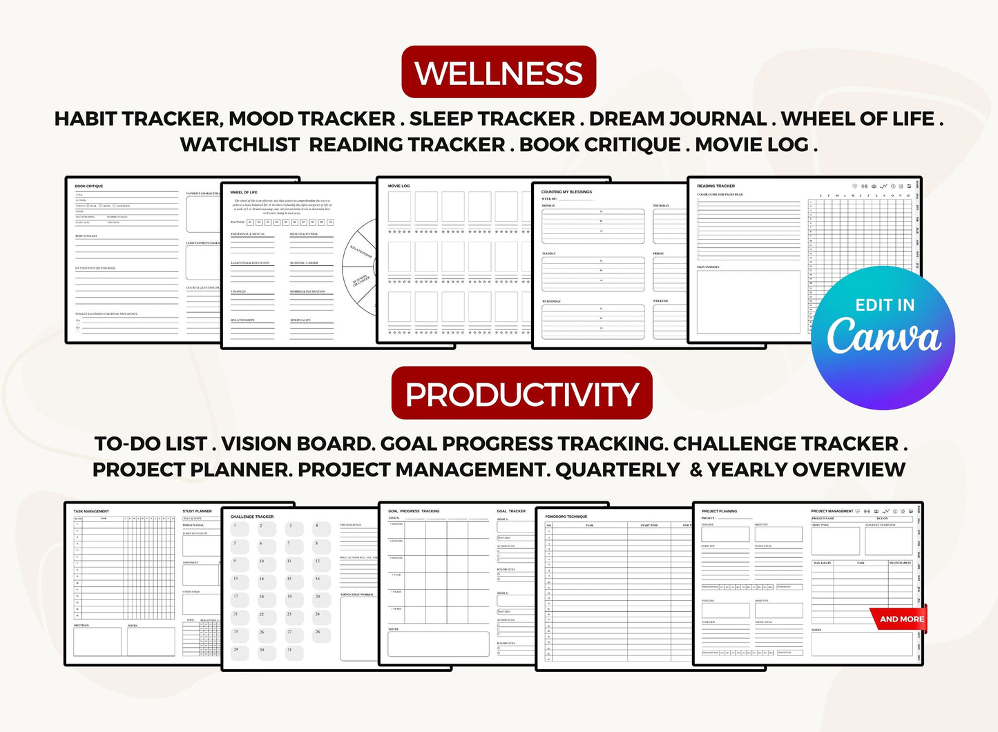 Landscape Digital Planner with MRR Rights