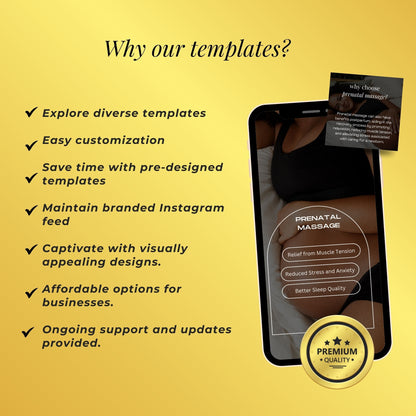 180 Massage Social Media Template | Massage Therapist Templates