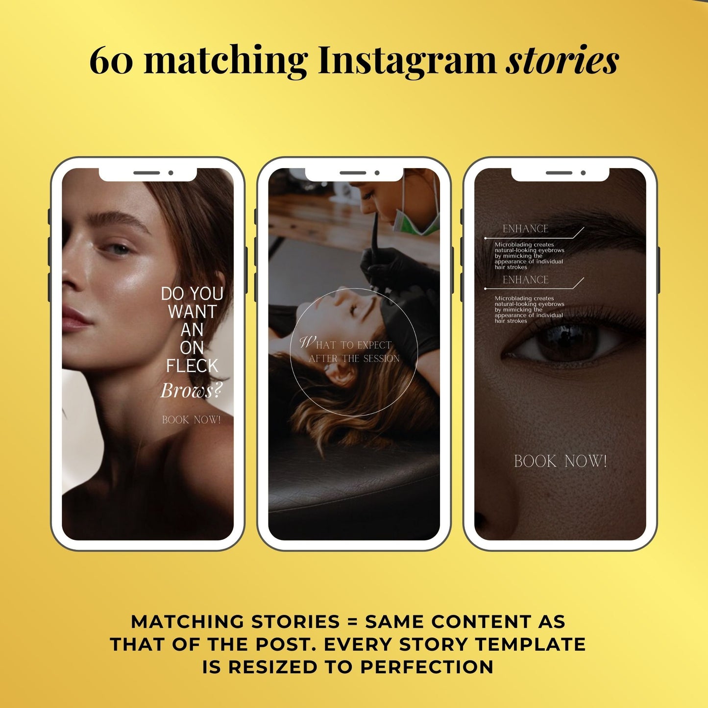 Microblading Social Media Template | PMU Instagram Template