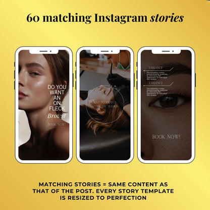 Microblading Social Media Template | PMU Instagram Template