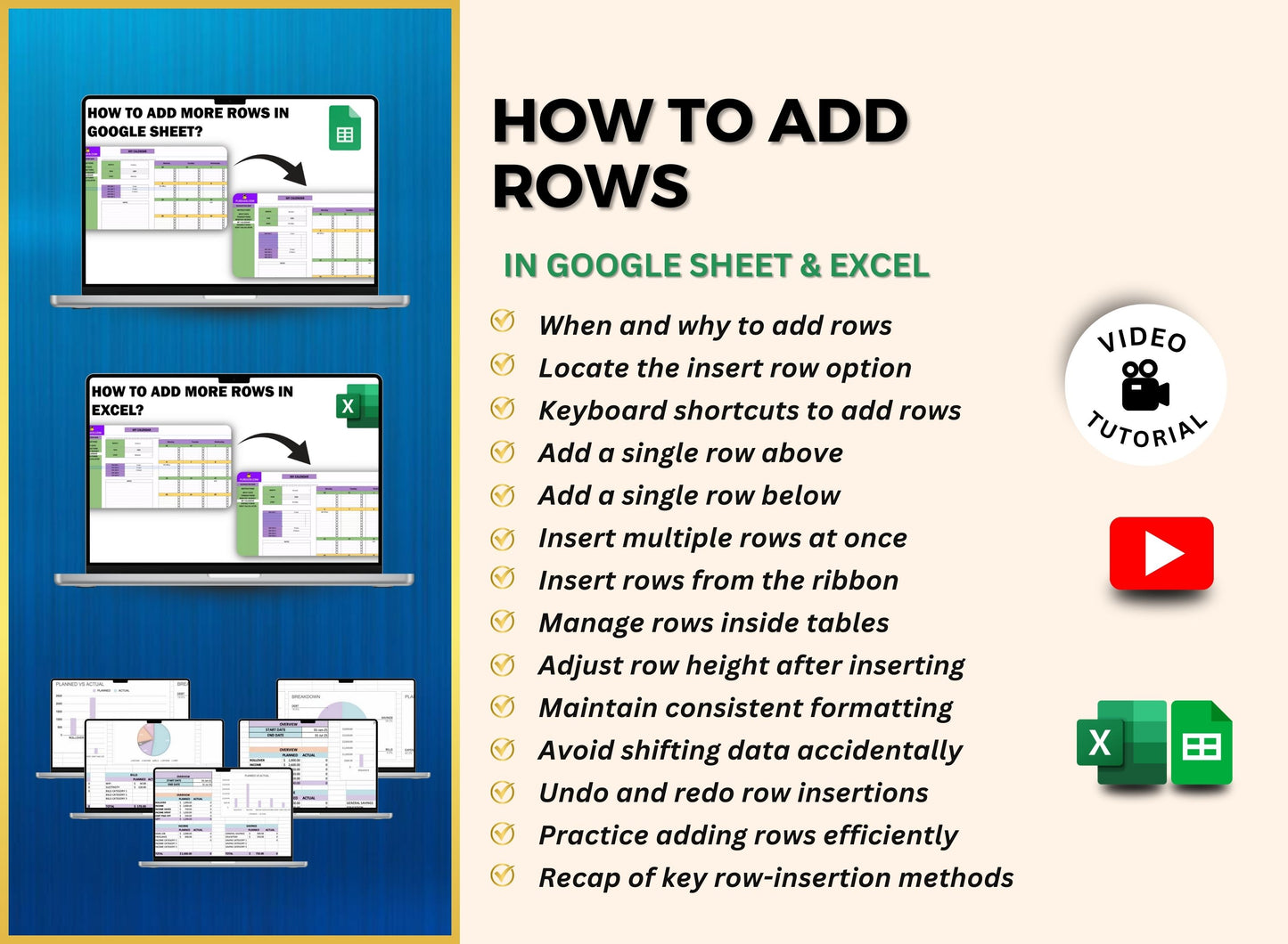 PLR Small Business Spreadsheet Video Course