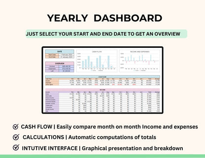 Income and Expense Tracker in Excel and Google Sheets