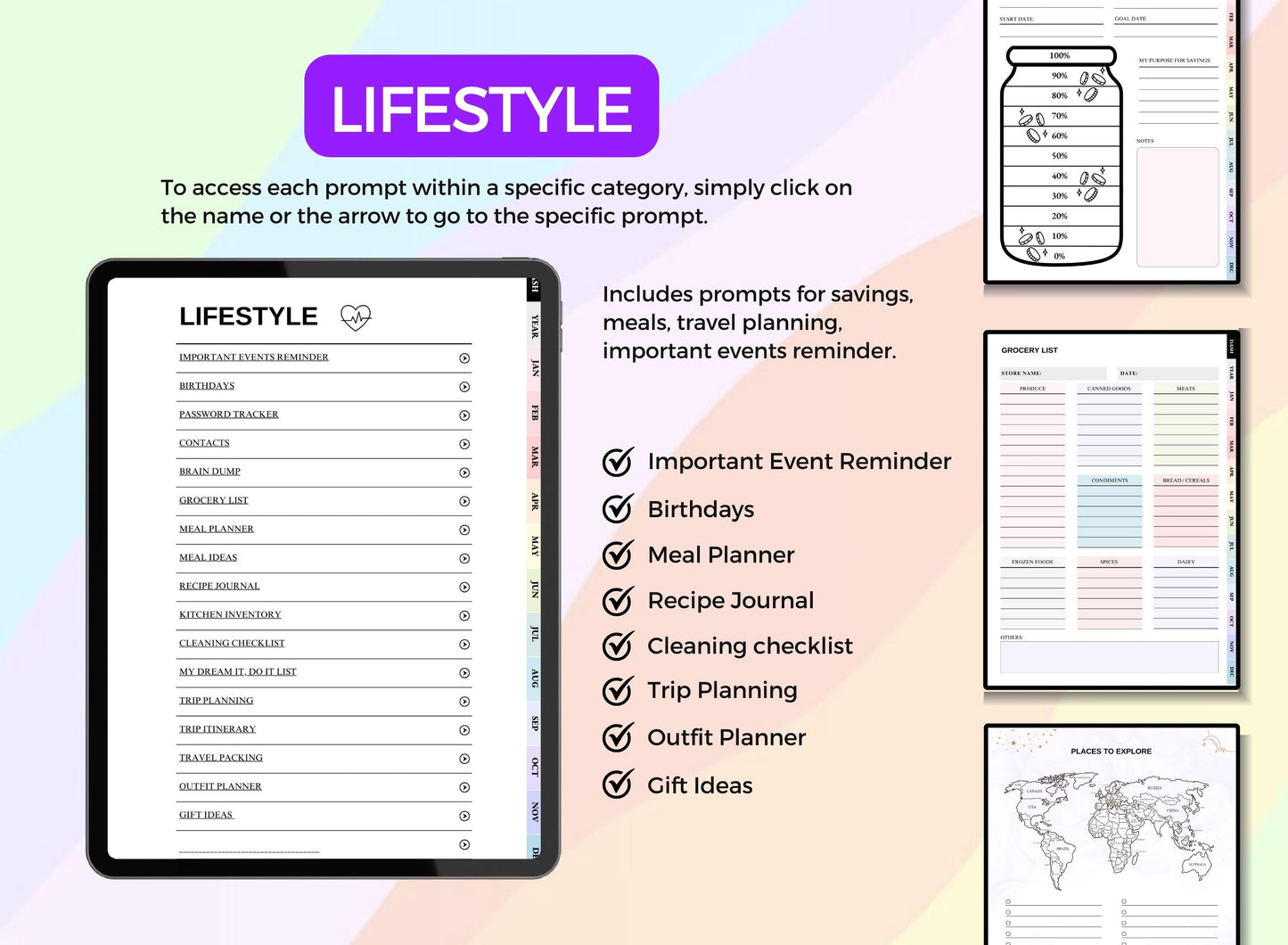 PLR Printables The Ultimate Planner - Health & Fitness, Wellness, Lifestyle, Productivity, Finance