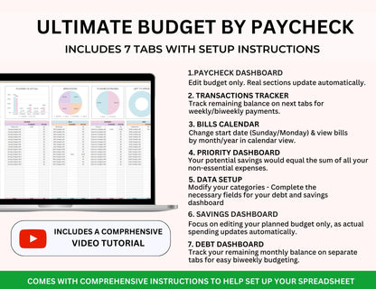 Smart Budget Spreadsheet Bundle Master Resell Rights